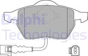 Delphi LP1525 - Set placute frana,frana disc aaoparts.ro