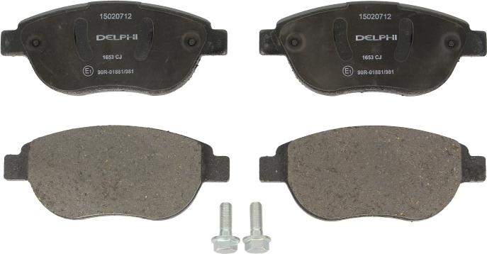 Delphi LP1653 - Set placute frana,frana disc aaoparts.ro