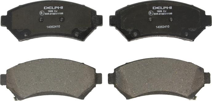 Delphi LP1609 - Set placute frana,frana disc aaoparts.ro