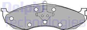 Delphi LP1615 - Set placute frana,frana disc aaoparts.ro