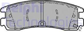 Delphi LP1612 - Set placute frana,frana disc aaoparts.ro