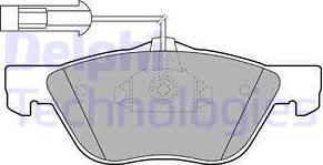 Delphi LP1686 - Set placute frana,frana disc aaoparts.ro