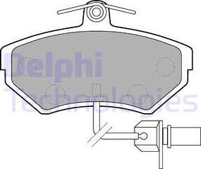 Delphi LP1631 - Set placute frana,frana disc aaoparts.ro