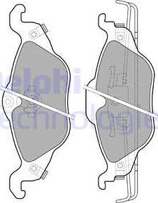 Delphi LP1673 - Set placute frana,frana disc aaoparts.ro