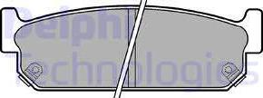 Delphi LP1059 - Set placute frana,frana disc aaoparts.ro