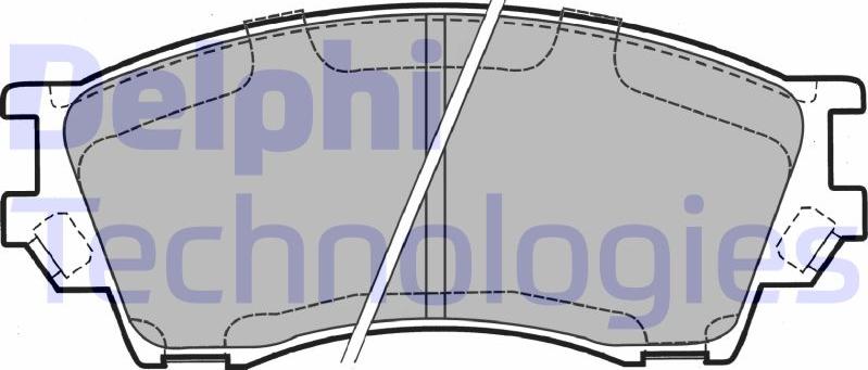 Delphi LP1063 - Set placute frana,frana disc aaoparts.ro