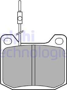Delphi LP106 - Set placute frana,frana disc aaoparts.ro