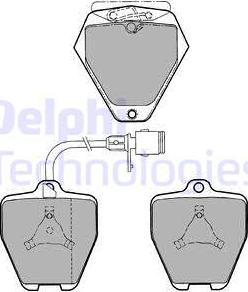 Delphi LP1024 - Set placute frana,frana disc aaoparts.ro
