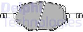 Delphi LP1074 - Set placute frana,frana disc aaoparts.ro
