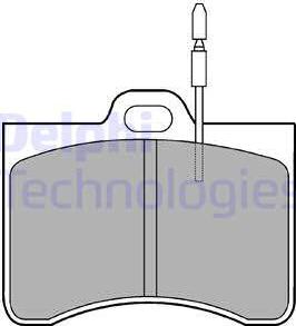 Delphi LP114 - Set placute frana,frana disc aaoparts.ro