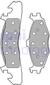 Delphi LP1163 - Set placute frana,frana disc aaoparts.ro