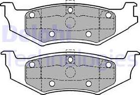 Delphi LP1162 - Set placute frana,frana disc aaoparts.ro
