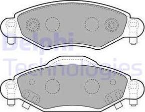 Delphi LP1840 - Set placute frana,frana disc aaoparts.ro