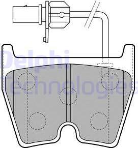 Delphi LP1856 - Set placute frana,frana disc aaoparts.ro