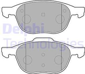 Delphi LP1869 - Set placute frana,frana disc aaoparts.ro