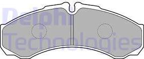 Delphi LP1802 - Set placute frana,frana disc aaoparts.ro