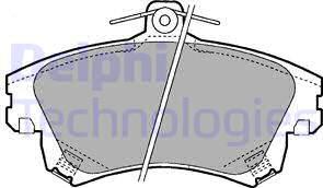 Delphi LP1398 - Set placute frana,frana disc aaoparts.ro