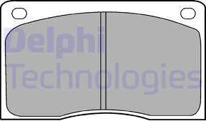 Delphi LP132 - Set placute frana,frana disc aaoparts.ro