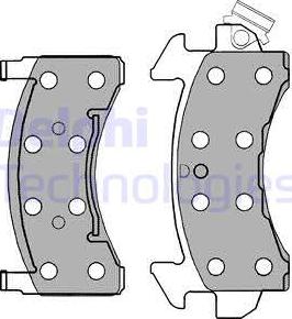 Delphi LP1258 - Set placute frana,frana disc aaoparts.ro