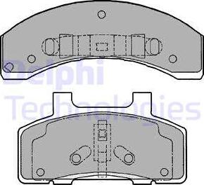 Delphi LP1216 - Set placute frana,frana disc aaoparts.ro