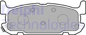 Delphi LP1752 - Set placute frana,frana disc aaoparts.ro