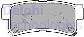Delphi LP1765 - Set placute frana,frana disc aaoparts.ro