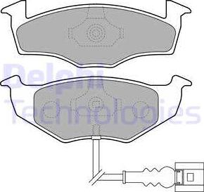 Delphi LP1709 - Set placute frana,frana disc aaoparts.ro