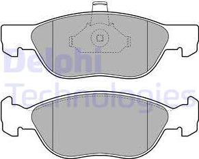 Delphi LP1734 - Set placute frana,frana disc aaoparts.ro