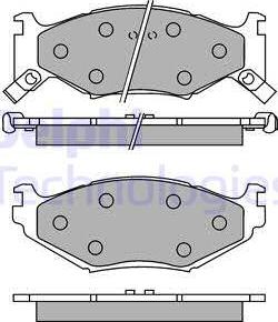 Delphi LP891 - Set placute frana,frana disc aaoparts.ro