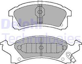 Delphi LP898 - Set placute frana,frana disc aaoparts.ro