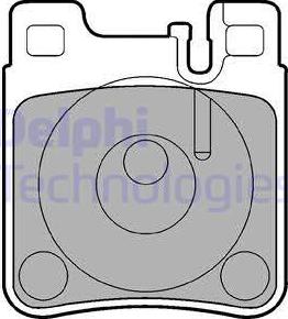 Delphi LP841 - Set placute frana,frana disc aaoparts.ro