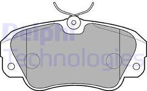 Delphi LP848 - Set placute frana,frana disc aaoparts.ro