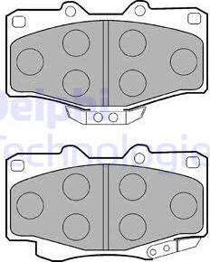 Delphi LP854 - Set placute frana,frana disc aaoparts.ro