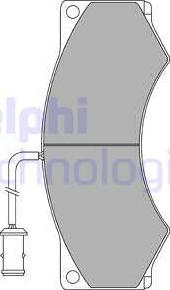 Delphi LP857 - Set placute frana,frana disc aaoparts.ro