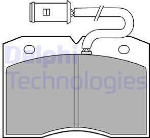 Delphi LP863 - Set placute frana,frana disc aaoparts.ro