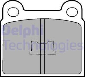 Delphi LP86 - Set placute frana,frana disc aaoparts.ro