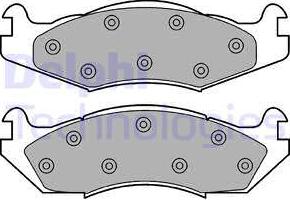 Delphi LP889 - Set placute frana,frana disc aaoparts.ro