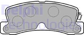 Delphi LP834 - Set placute frana,frana disc aaoparts.ro