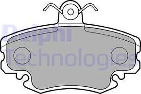 Delphi LP838 - Set placute frana,frana disc aaoparts.ro