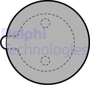 Delphi LP345 - Set placute de frana,frana de parcare cu disc aaoparts.ro