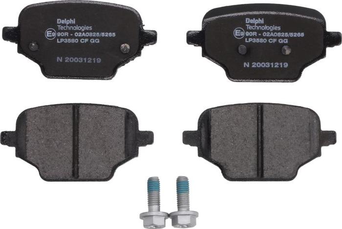 Delphi LP3580 - Set placute frana,frana disc aaoparts.ro