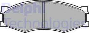 Delphi LP358 - Set placute frana,frana disc aaoparts.ro