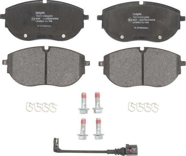 Delphi LP3652 - Set placute frana,frana disc aaoparts.ro