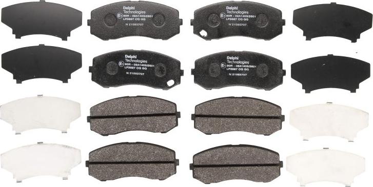 Delphi LP3687 - Set placute frana,frana disc aaoparts.ro