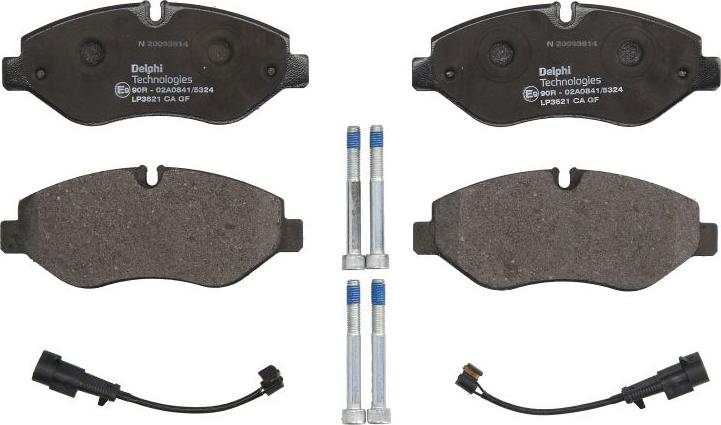 Delphi LP3621 - Set placute frana,frana disc aaoparts.ro