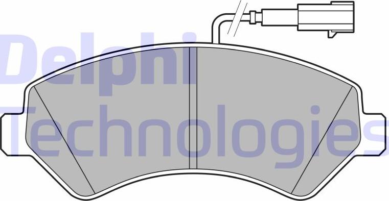 Delphi LP3623 - Set placute frana,frana disc aaoparts.ro
