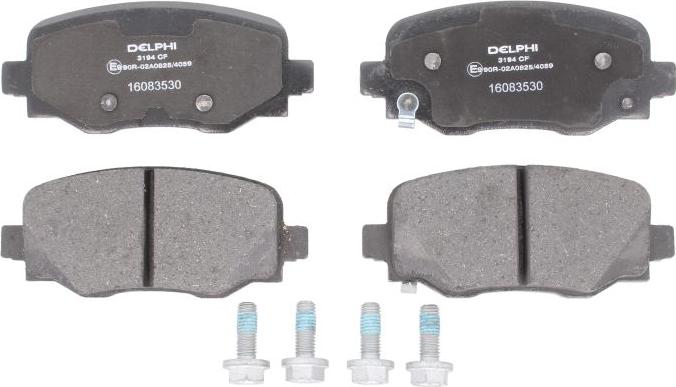 Delphi LP3194 - Set placute frana,frana disc aaoparts.ro
