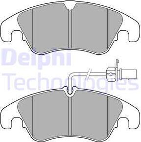 Delphi LP3152 - Set placute frana,frana disc aaoparts.ro