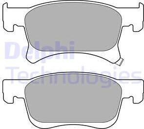 Delphi LP3164 - Set placute frana,frana disc aaoparts.ro