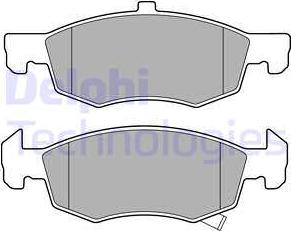 Delphi LP3163 - Set placute frana,frana disc aaoparts.ro